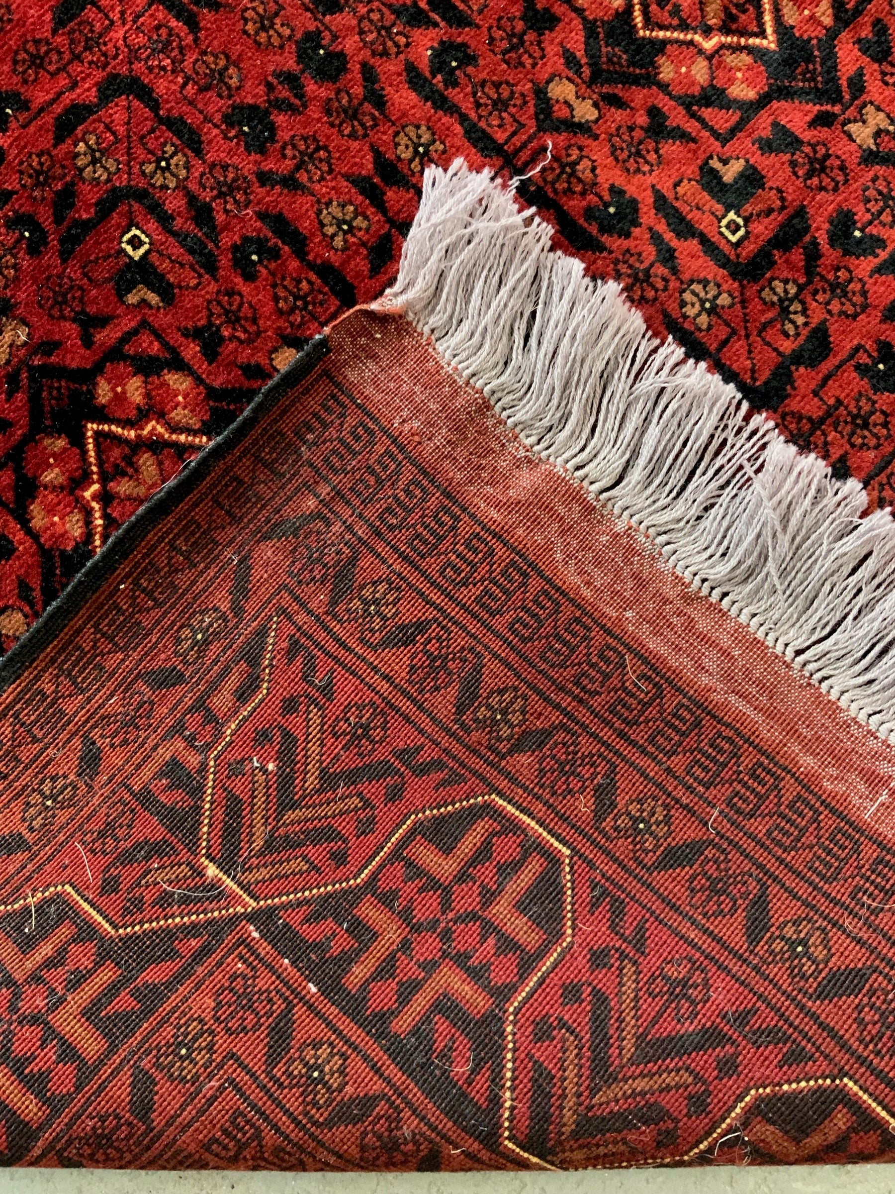 Faryab Province NW Afghan fine Andkhoy rug (199 x 152cm)