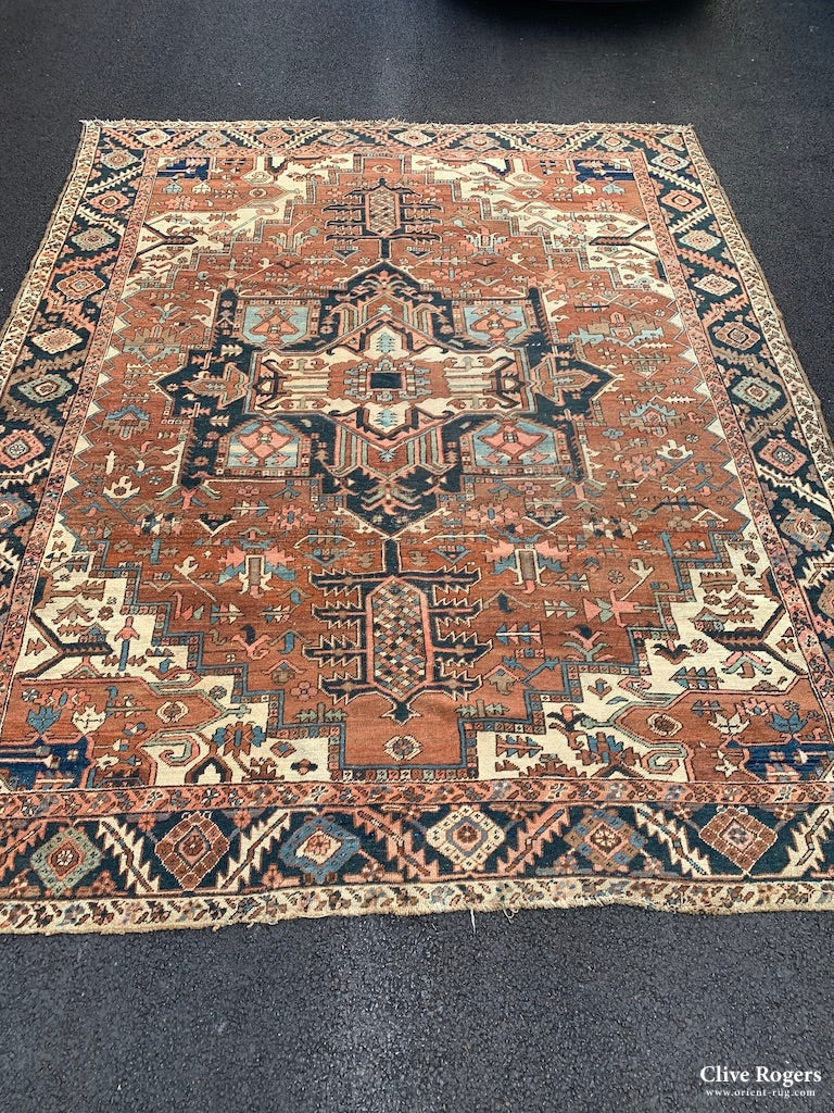 Azeri Heriz Antique Oversize Carpet ( 380 X 300 Approx )
