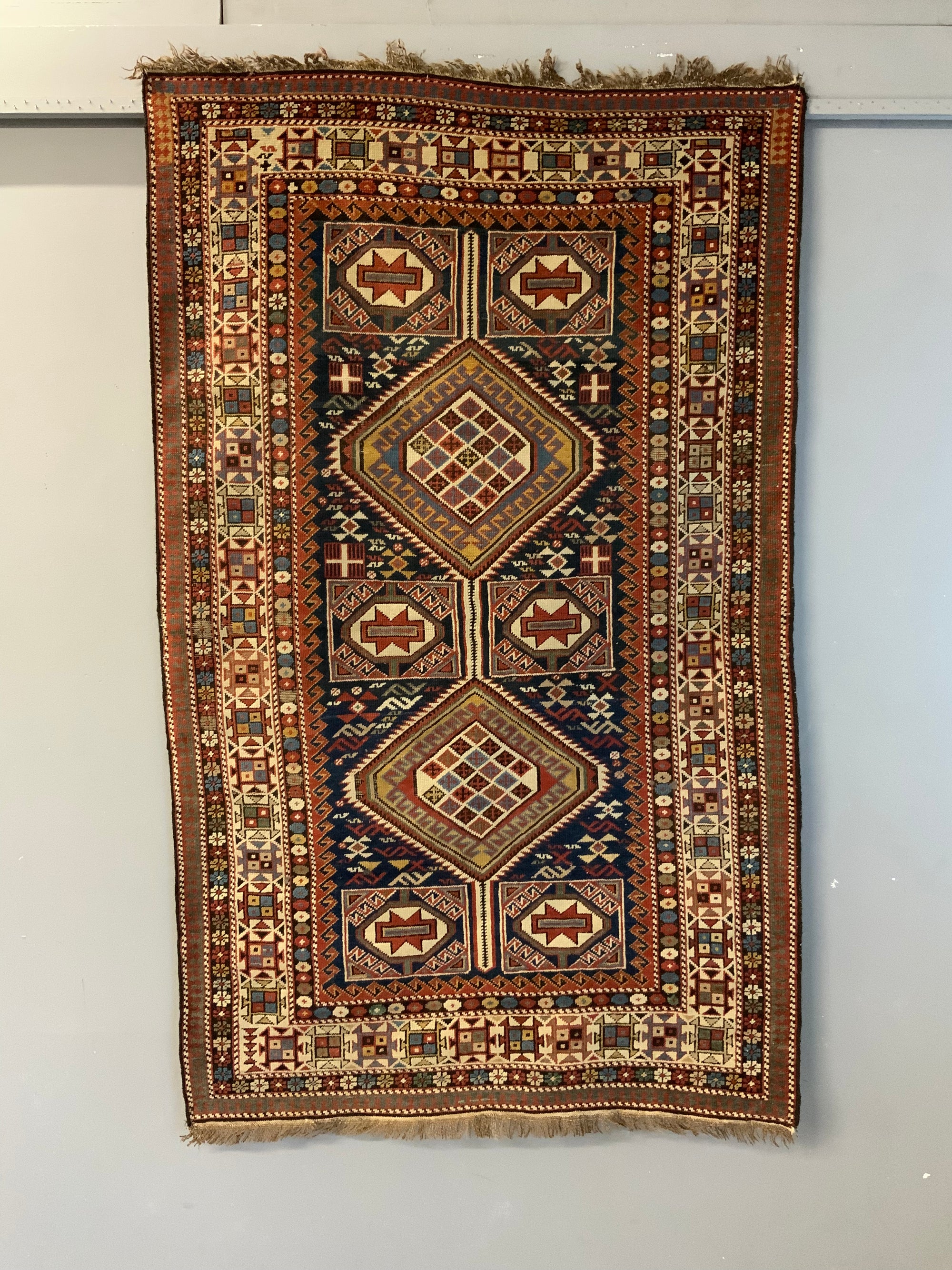 Caucasian antique Shirvan rug (192 x 117cm)