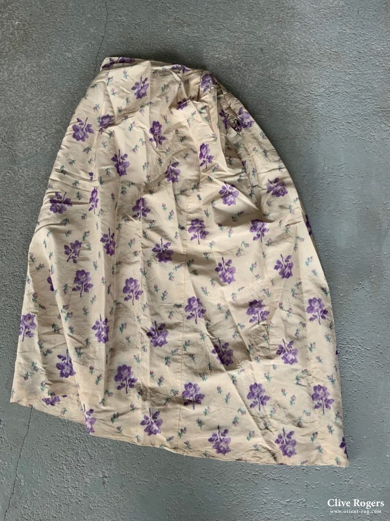 Late Victorian / Edwardian Shinese Silk Taffeta Full Length Skirt