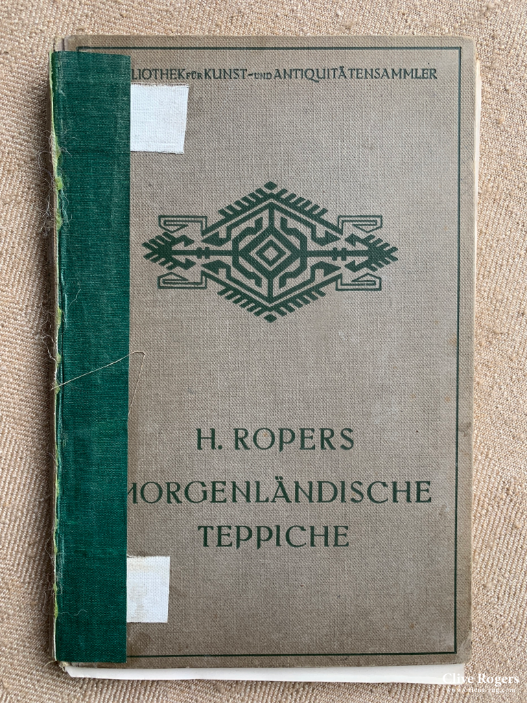 Morgenlandische Teppiche H. Ropers 1922 Book