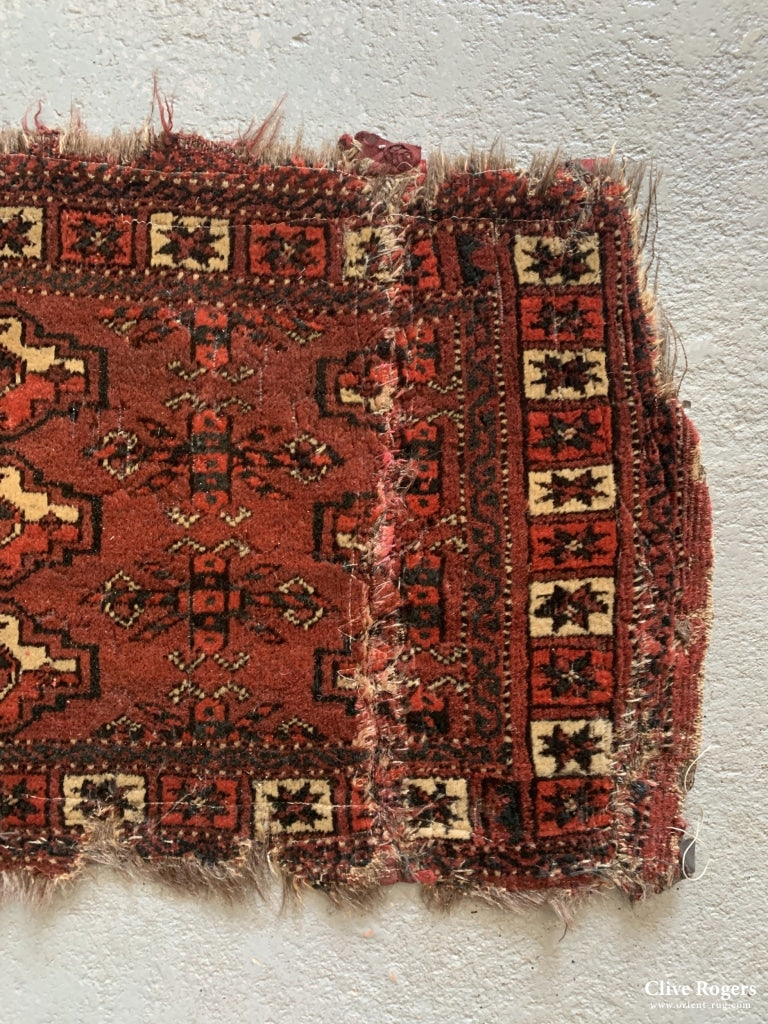 Turkmen Extremely Rare Arabatchi Torba Bag (Cut And Reduced In Size) Mid Or First Half 19Th Cent