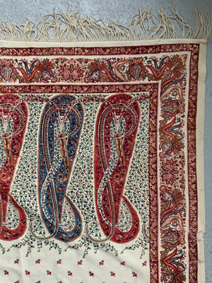 Antique printed shawl (309 x 157cm) *AF