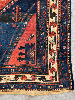 Kurdish Hamadan antique village rug (202 x 130cm) *AF