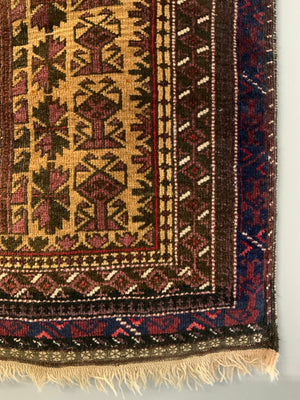 Balouch prayer rug with camel ground (125 x 72cm)