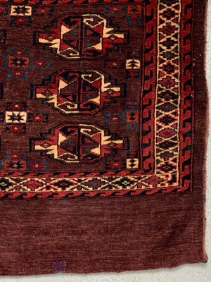 Turkmen Yomut antique chuval bagface (122 x 76cm)
