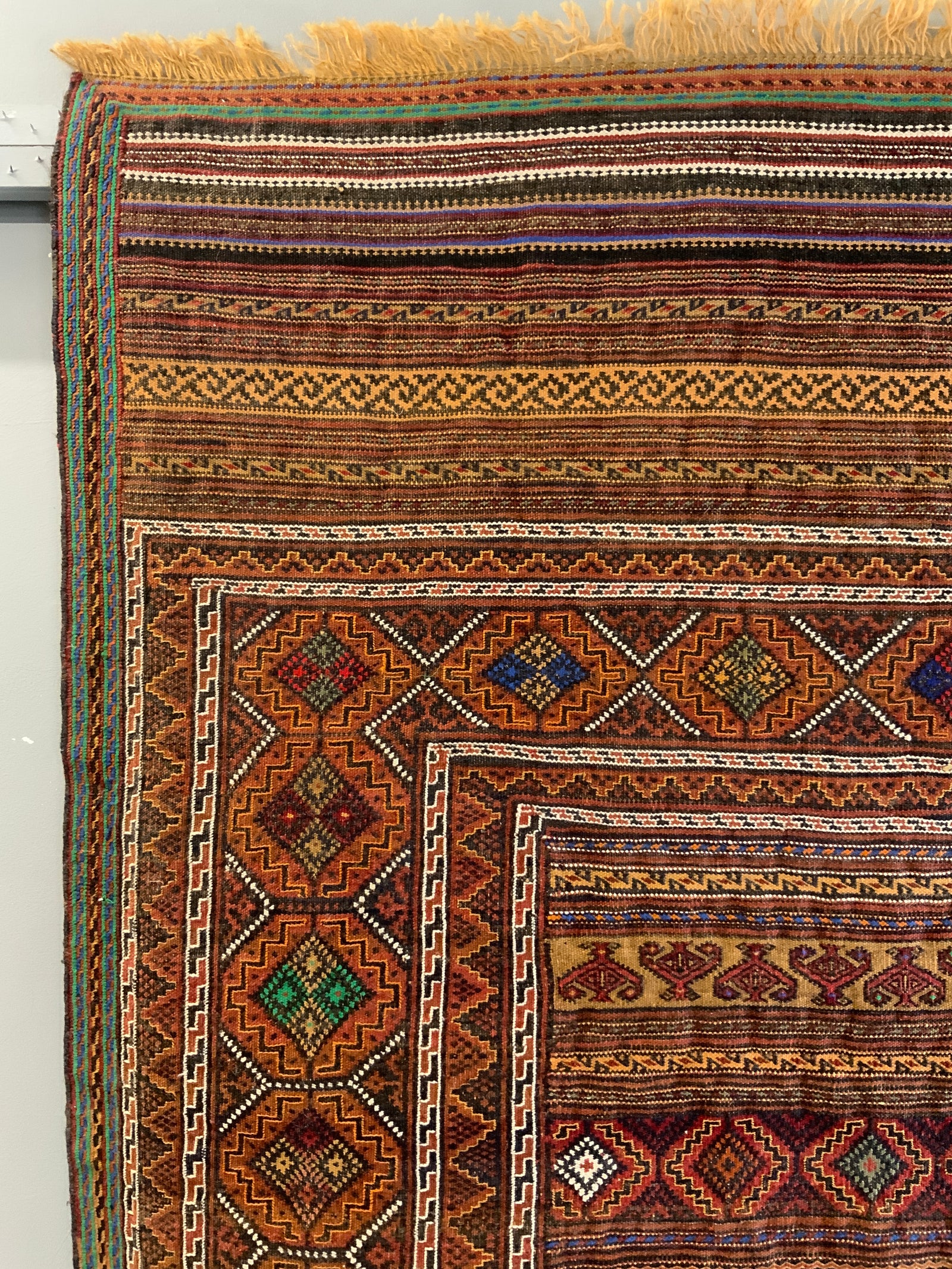 Khorossan or Afghan Balouch modern fine flatweave (216 x 145cm)