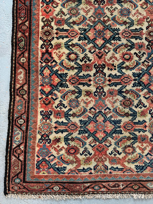 Small Hamadan antique rug (168 x 97cm)