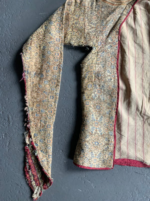Qajar child's waistcoat made from a late Saffavid silk