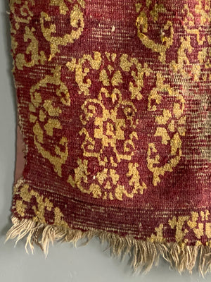 Tibetan antique rug (140 x 80cm) *AF