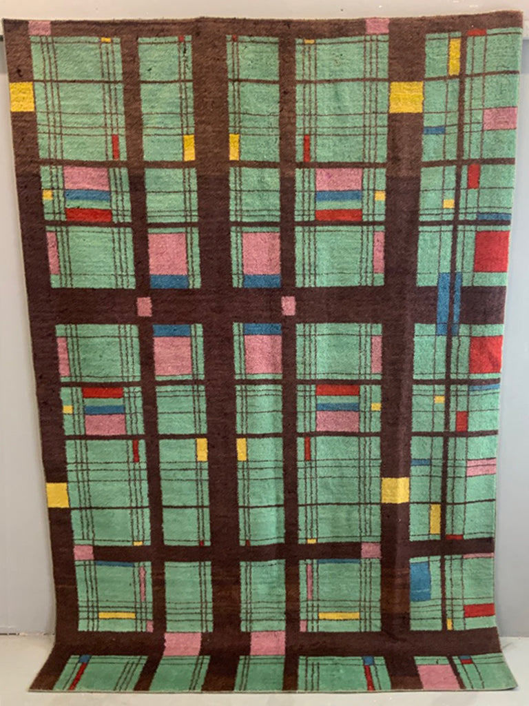 Turkish Isparta carpet in Art Deco design (263 x 180cm)