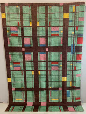 Turkish Isparta carpet in Art Deco design (263 x 180cm)