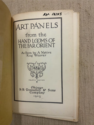 Donelly & Sons Co. A HAND BOOK OF ORIENTAL RUGS