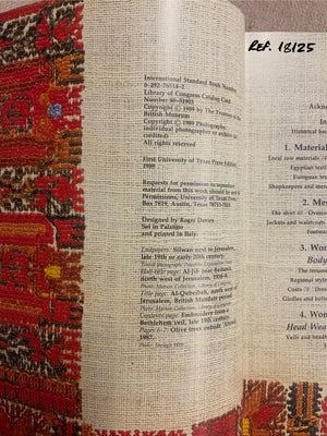 Weir, Shelagh. PALESTINIAN COSTUME