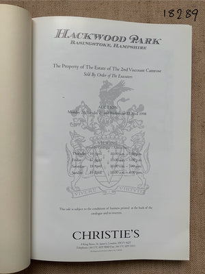 Christie's Hackwood Park April 1998
