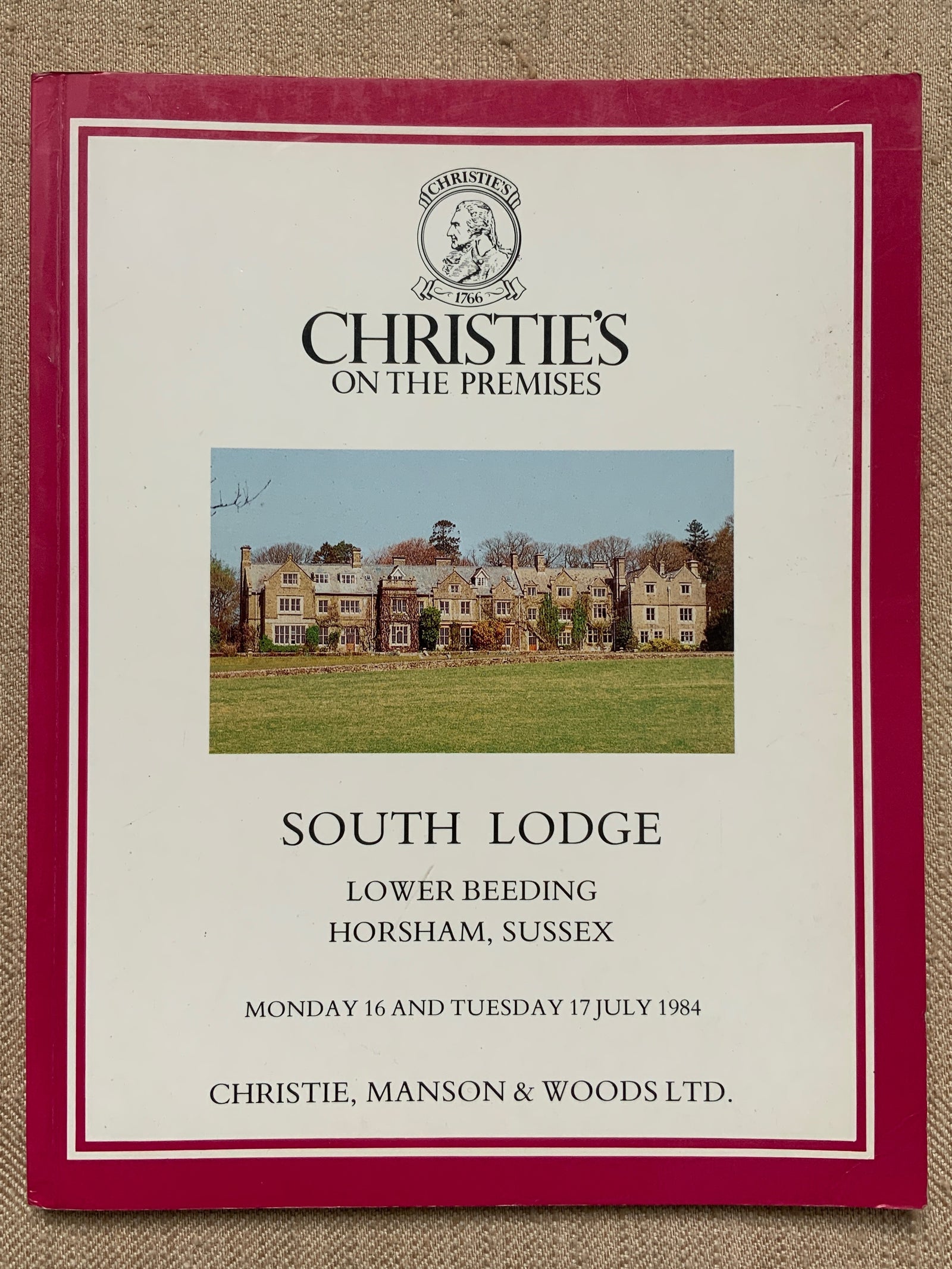 Christie's auction South Lodge July 1984