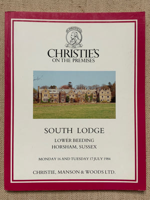 Christie's auction South Lodge July 1984