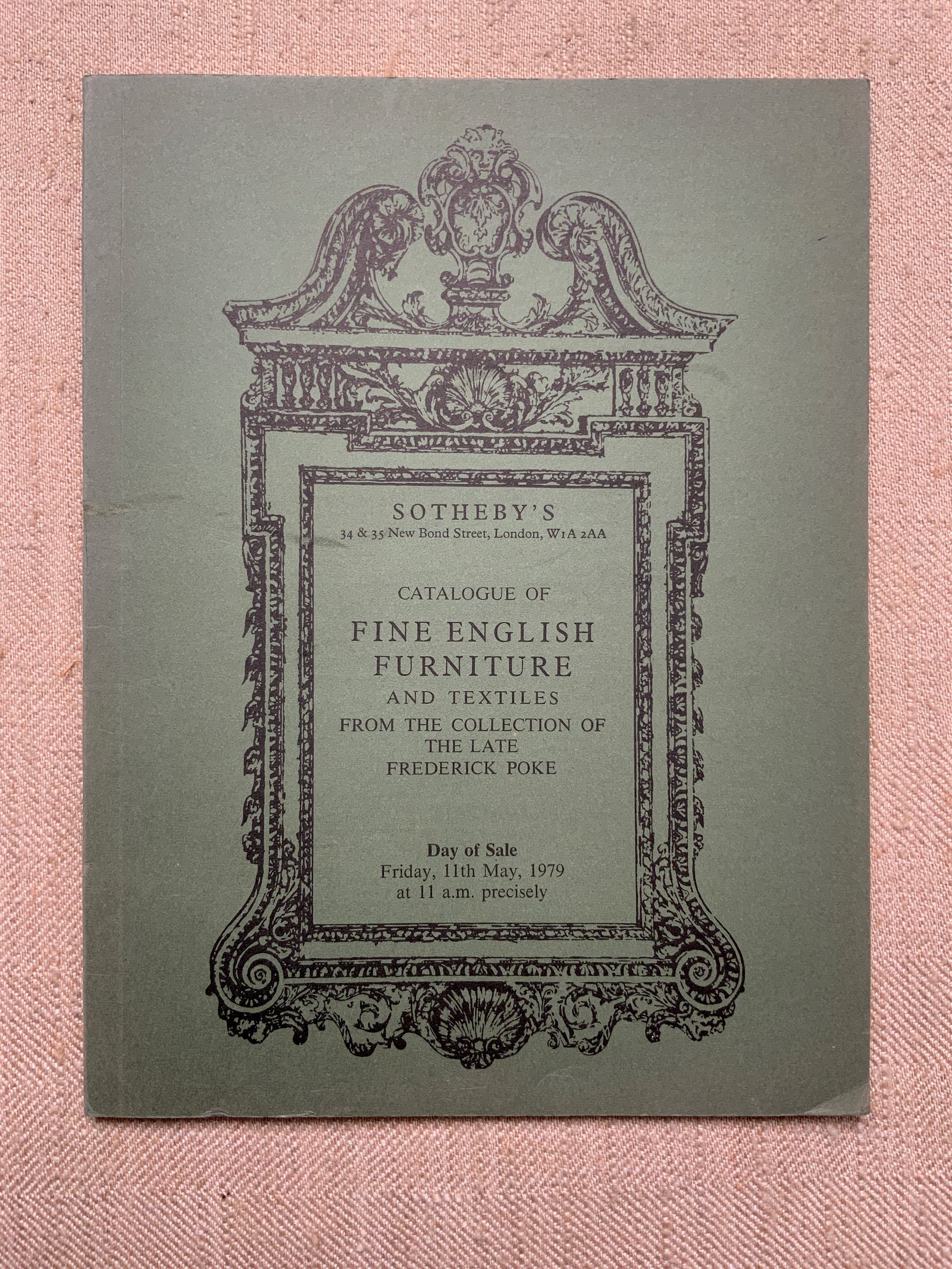 Sotheby's Fine English Furniture and Textiles May 1979