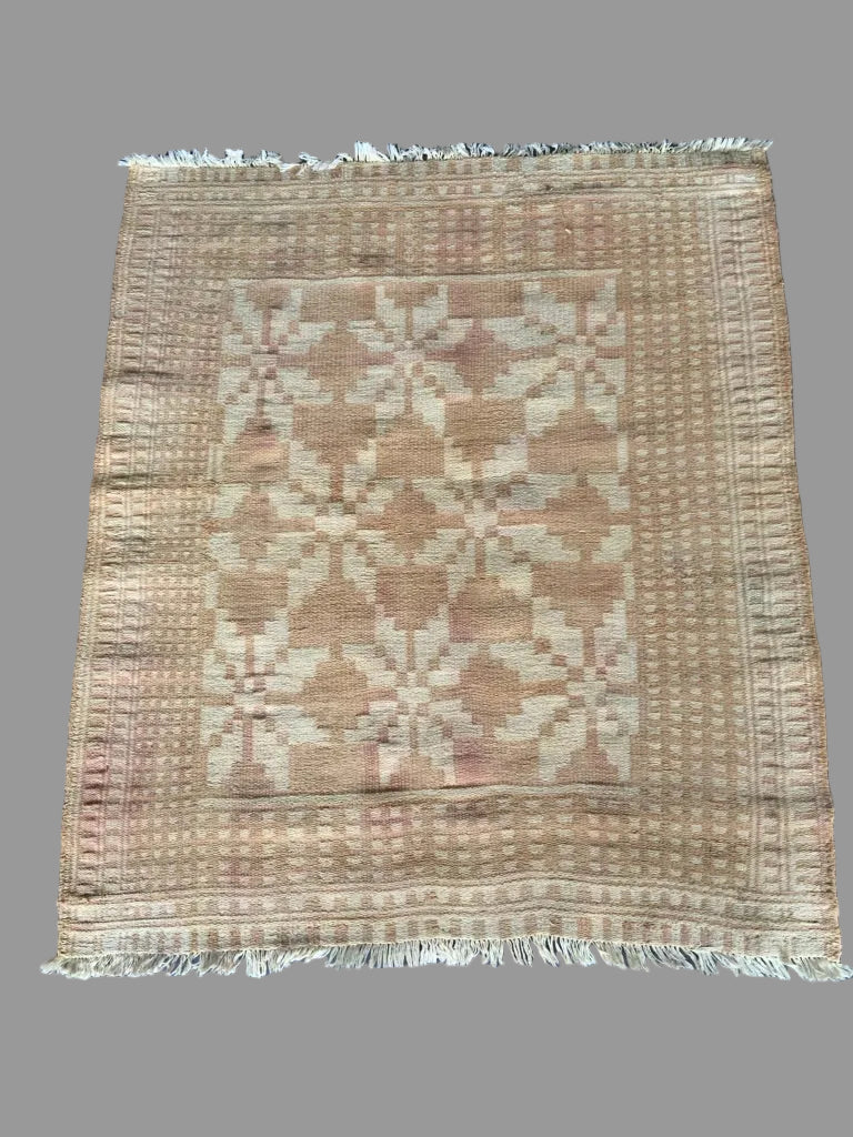 Indian or Yazd vintage cotton doubleweave (135 x117cm)