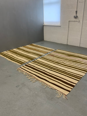 Pair of Turkish heavy wool plainweave kilims (190 x 150cm) [2]