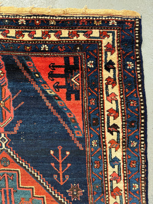 Kurdish Hamadan antique village rug (202 x 130cm) *AF