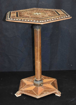 Spanish  Andalusian antique marquetry small table