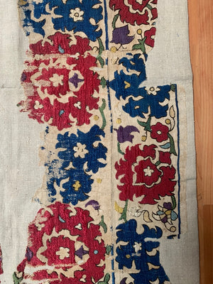 Algerian antique embroidery fragments (80 x 61cm)