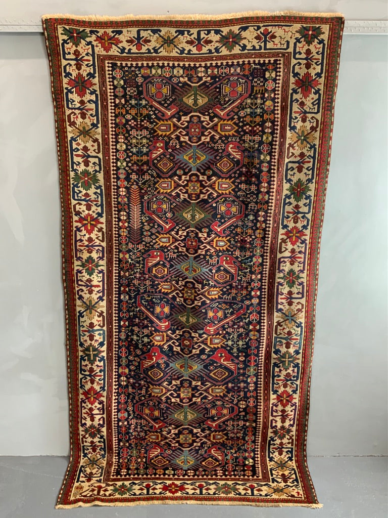 Caucasian antique Shirvan large rug (270 x 139cm)