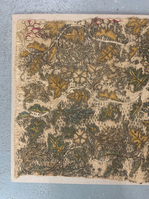 15/16th c. antique embroidered fragment possibly Burgundian (85 x 48cm)
