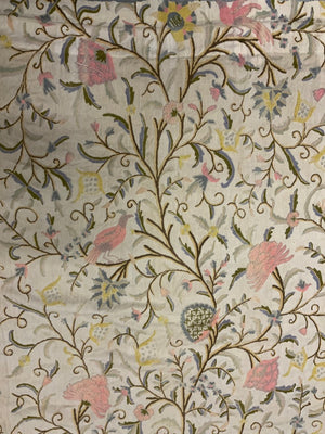 Pair of very large vintage crewelwork embroideries (245 x 375cm) [2]