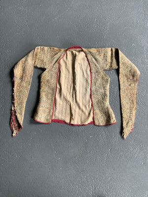 Qajar child's waistcoat made from a late Saffavid silk