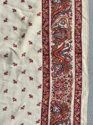 Antique printed shawl (309 x 157cm) *AF
