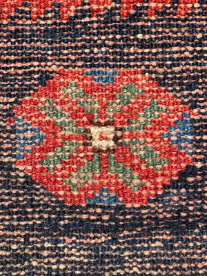 Afshar antique triple medallion rug (169 x 134cm)