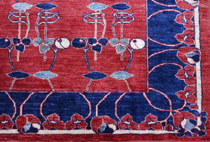 Chobi Art Nouveau design carpet (315 x 257cm)