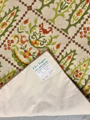 European needlework rug (170 x 111cm)