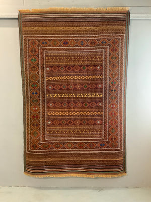 Khorossan or Afghan Balouch modern fine flatweave (216 x 145cm)