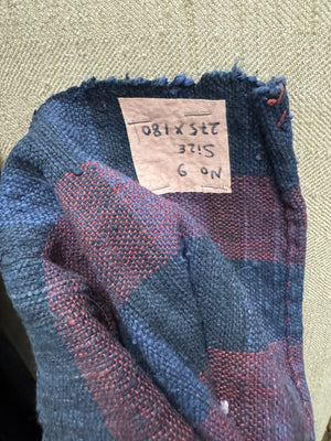 Turkish chequered wool flatweave cover (275 x 180cm)