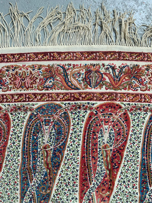 Antique printed shawl (309 x 157cm) *AF