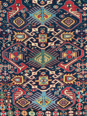 Caucasian antique Shirvan large rug (270 x 139cm)