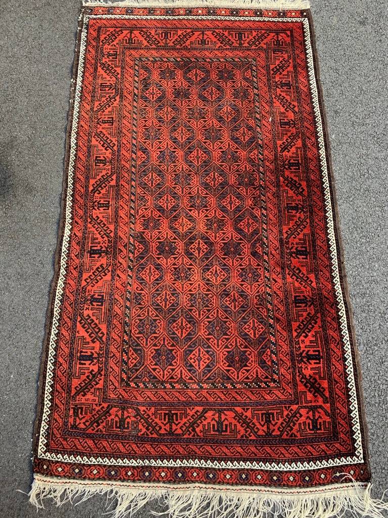 Balouch antique rug (198 x 108cm)