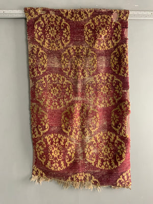 Tibetan antique rug (140 x 80cm) *AF