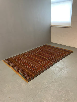 Khorossan or Afghan Balouch modern fine flatweave (216 x 145cm)