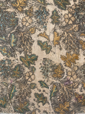 15/16th c. antique embroidered fragment possibly Burgundian (85 x 48cm)