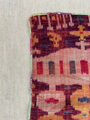 Uzbekistan antique Bukhara silk velvet fragment (57 x 37cm)