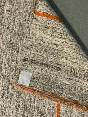 Turkish lightweight cotton / goat hair flatweave coverlet (340 x 158cm)