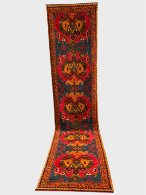 CROR bespoke Turkish 'house style' Ushak design runner (405 x 93cm) *new