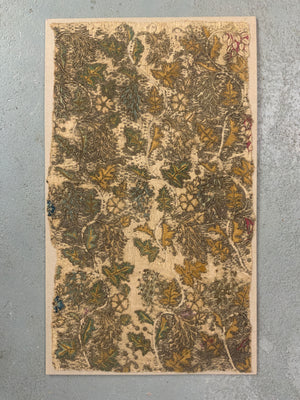 15/16th c. antique embroidered fragment possibly Burgundian (85 x 48cm)