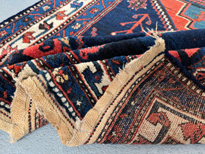 Kurdish Hamadan antique village rug (202 x 130cm) *AF