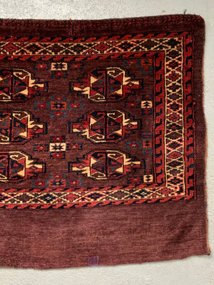 Turkmen Yomut antique chuval bagface (122 x 76cm)