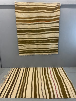 Pair of Turkish heavy wool plainweave kilims (190 x 150cm) [2]